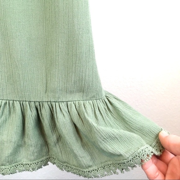 Socialite Off The Shoulder Bell Sleeve Boho Dress Size L - Picture 8 of 9